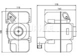 Serbatoio Di Espansione Del Refrigerante Mahle Per Volvo C70 I Coupé