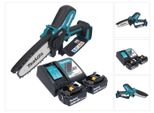 Makita Duc 150 RF2 Motosega A Batteria 18 V 15 Cm Senza Spazzole + 2X Batteria 3,0 Ah + Caricabatterie