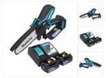 Motosega A Batteria Makita Duc 150 RT2 18 V 15 Cm Brushless + 2X Batteria 5,0 Ah + Caricabatterie