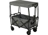 Carretto Pieghevole Con Tetto - Portata 70 Kg, Manico Telescopico E Freno