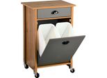 Kesper Carrello Da Cucina Con Cestino, 50 X 79 X 37 Cm, Decoro Rovere Kesper 25528