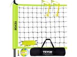 Vevor Rete Da Pallavolo Regolabile In Altezza, Rete Da Pallavolo Da Spiaggia Portatile, Rete Da Pallavolo Da Esterno Pieghevole Con Pallavolo E Borsa Da Trasporto, Per Giardino, Spiaggia, Prato Ecc.