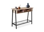 Tectake® Konsolentisch, Industrial Style, Ablage, Staufach Und Gitterablage, 100 X 35 X 80,5 Cm