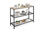Tectake® Konsolentisch, Industrial Style, Mit Ablage Und 2 Gitterablagen, 100 X 30 X 81 Cm