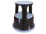Q-Connect® KF04845 Sgabello Rotante In Metallo - Peso 5 Kg, Nero