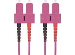 Helos 115823 Cavo Patch In Fibra Ottica 50/125µM OM4 Sc/Sc Duplex Eric Violet