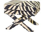 Casa Padrino Luxury Seat Stool Zebra 62 X 46 X H. 50 Cm - Sgabello