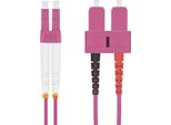 Helos 115755 Cavo Patch In Fibra Ottica 50/125µM OM4 Lc/Sc Duplex Eric Viola
