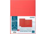 Exacompta 335008E Copertina Exacompta Super 250, Din A4, Cartone, Rosso