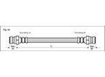 Tubo Freno 245 Mm Metzger Per Peugeot 306 Hatchback