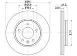 2 Dischi Freno Posteriori Hella Per Vw California T5 Camper