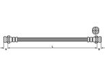 Tubo Freno 226Mm Metzger Per Pajero Pinin