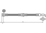 Tubo Freno 449Mm Metzger Per Mazda CX-7 (Er)