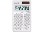 Casio® SL-1000SC-WE Calcolatrice Tascabile Alimentata A Energia Solare/Batteria Display Lc A 10 Cifre Bianco(T)