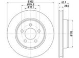 2X Hella 8DD 355 119-241 Disco Freno, Asse Anteriore