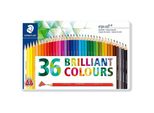 Matita Colorata Triangolare Staedtler Ergosoft, Astuccio In Metallo Da 36 Pezzi