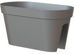 Artevasi© Capri Fioriera A Ringhiera Antracite 60 Cm - Plastica