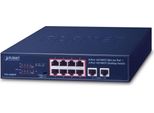 Planet FSD-1008HP - Non Gestito - Fast Ethernet (10/100) - Full Duplex - Power Over Ethernet (Poe) - Montaggio A Rack - 1U