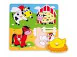 Viga 59562 Puzzle Piatto In Legno - Animali Della Fattoria