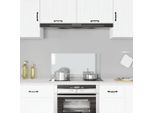 Vidaxl Alzatina Da Cucina Trasparente 80×40 Cm In Vetro Temperato