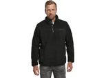 Brandit - Maglione Teddyfleece Troyer Schwarz - Xl