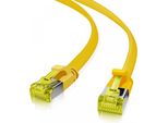 Helos 205253 Cavo Patch Ultrapiatto Cat 6A Giallo