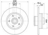 Disco Freno Posteriore Hella Per Fiat Nissan Opel Renault Vauxhall