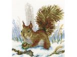Rto Set Punto Croce "Mattina D'inverno"" M330, Schema Di Conteggio, 20X20 Cm"