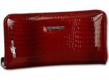 Jennifer Jones Borsa Da Polso Da Donna In Vera Pelle Con Protezione Rfid Rosso 19X2,5X10 - Incluso Ciondolo A Forma Di Fata D2OTJ505R