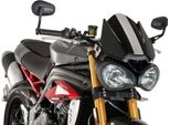 Cupolino Puig Naked Sport Nero Omologato Abe Per Triumph
