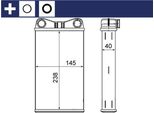 Scambiatore Di Calore Mahle Original Riscaldatore Interno Ah 7 000S Per Seat Exeo St (3R5)
