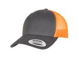 Flexfit Retro Trucker Snapback Cap - Carbone / Arancione