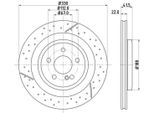 2X Disco Freno Hella 8DD 355 126-441 Adatto A MERCEDES-BENZ Classe A (W176)