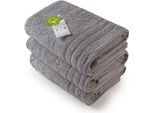 A&R AR503 | Asciugamano Organico In Cotonelogico - 60 X 110 Cm - Colore: Grigio - Dimensioni: 60 X 110 Cm