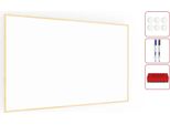 Lavagna Magnetica Cancellabile A Secco Bianca Con Cornice In Legno 200X120 Cm