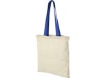 Borsa Per La Spesa In Cotone Bullet Nevada (2 Pezzi/Confezione) PF2383 (38 X 42 Cm) (Naturale/Blu Reale)