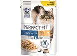 Perfect Fit Cat Sacchetti Freschi Indoor 1+ Con Pollo & Piselli 85Gx12