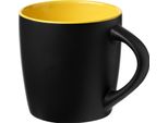 Tazza Bullet In Ceramica Riviera PF243 (8,4 X 8,8 Cm) (Monocolore Nero/Giallo)