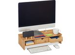 Supporto Per Monitor In Bambù Relaxdays