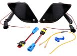 Set Indicatori Di Direzione Posteriori A Led Grigio Fumo Per Vespa Gt, Gtl, Gtv, Gts 125-300