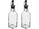 5 Five Simply Smart - 2 Bottiglie Olio-Aceto-Vetro 0,16L