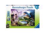 Puzzle Ravensburger - Castello E Drago, 200 Pezzi Xxl