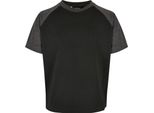 Urban Classics Boys Raglan Contrast Tee Nero/Carbone - 122/128