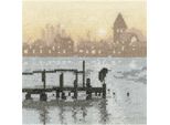 Set Per Punto Croce Heritage Aida "Heron See"", Schema Contato, PSHE1633-A, 12,5X12,5Cm"