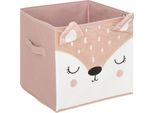 Scatola Per Bambini "Biche"" - Cartone - Rosa - 29X29 Cm - Atmosphera CréAteur D'intéRieur"