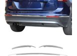 Modanatura Paraurti Posteriore Per Vw Tiguan 2016-2020 In Acciaio Inox Cromato 3Pcs