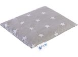 Medi Partners Cuscino Di Pietra Ciliegia Grande Cuscino Di Calore 500G Rettangolo 20X25Cm Eco Natura 100% Cotone Calore + Freddo Terapia Di Massaggio (Stelle Bianche Con Grigio)