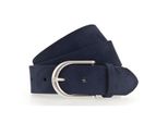 Vanzetti Pelle Cintura 35Mm Belt W85 Navy Blu Scuro
