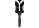 Olivia Garden Spazzola Da Dito Cura Iconic Boar & Nylon Spazzola Nera Completa Grande