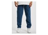 Jeans Uomo Def Tapered Loose Fit Denim Midblue Washed - 34